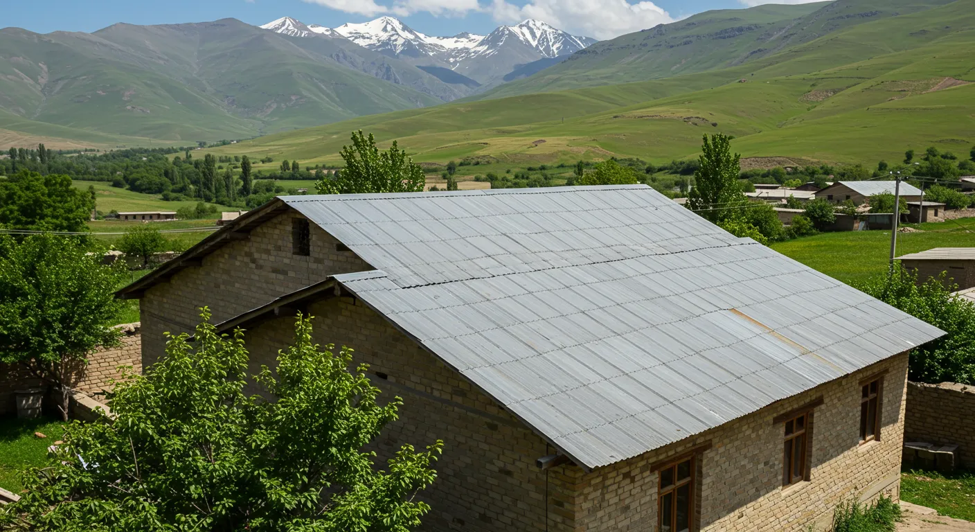 سقف شیروانی در اردبیل جعفریه