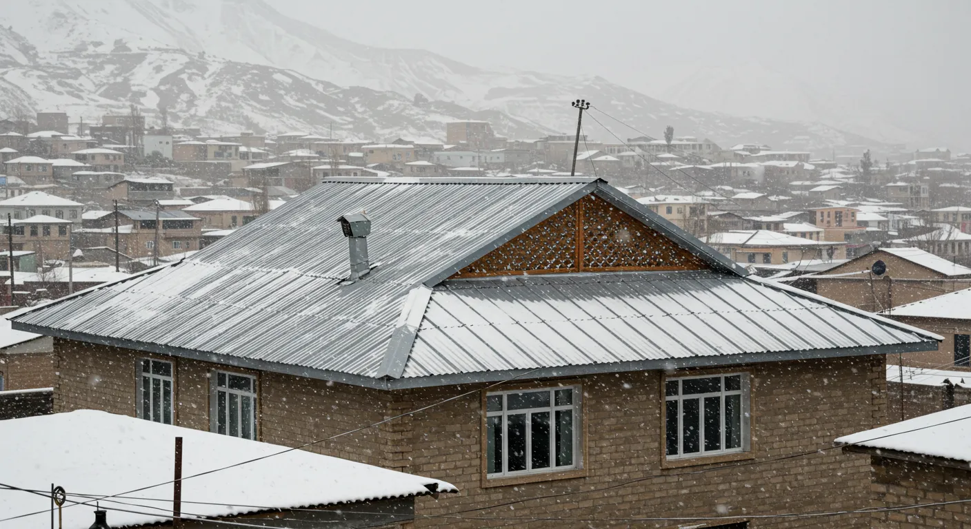 سقف شیروانی در اردبیل سلطان آباد