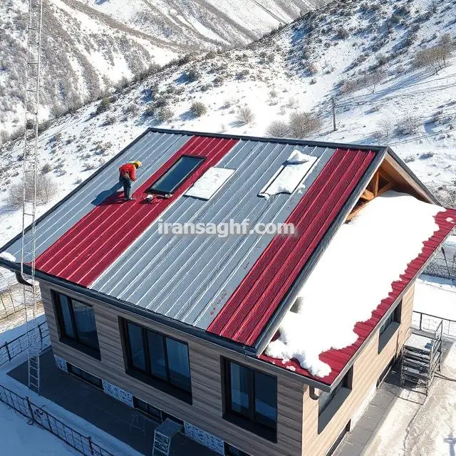 ایران سقف خدمات سقف شیروانی سبک و مدرن در اردبیل