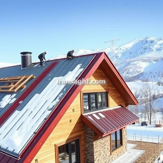 ایران سقف خدمات سقف شیروانی عایق حرارت در اردبیل